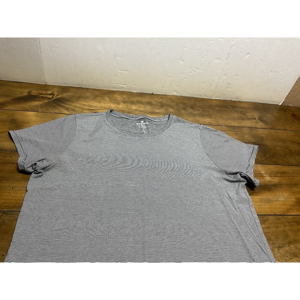 Bombas T Shirt Womens XL 100% Peruvian Pima Cotton Short Sleeve Black Striped - Picture 3 of 7